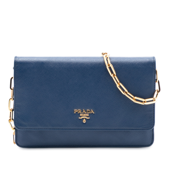Pre-Loved Prada Saffiano Wallet On Chain